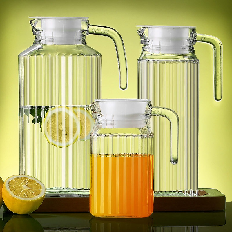 冷水壶玻璃凉水壶家用泡茶壶耐高温加厚扎壶大容量饭店专用凉水杯,餐饮具,冷水壶,淘宝优惠券,粉丝福利购,淘宝优惠卷