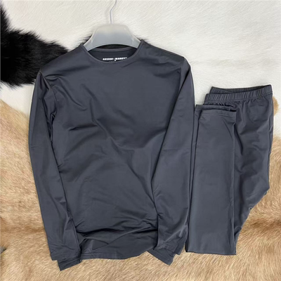 外贸订单 男士秋冬运动保暖套装 秋衣秋裤 加绒款 615