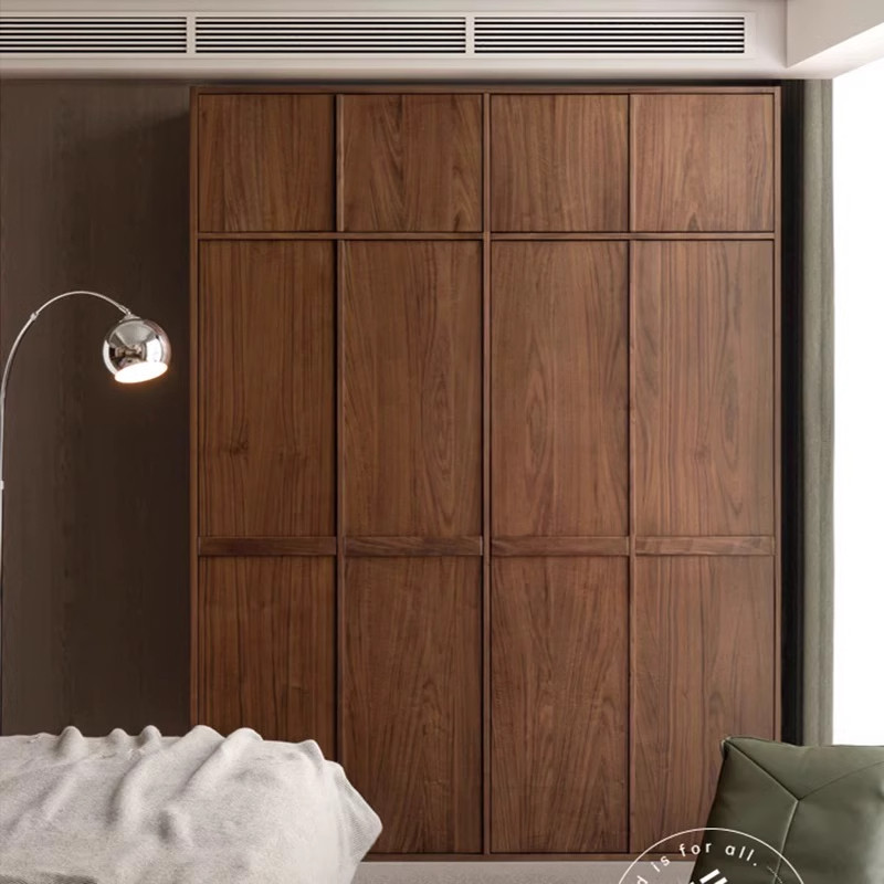 语黑胡桃木衣柜定制源氏整屋家具