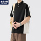 男装 短袖 体恤8xl 新款 拼接t恤青少年胖子加肥加大大码 polo衫 男夏季