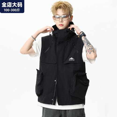 秋季马甲男大码男装加肥加大外套