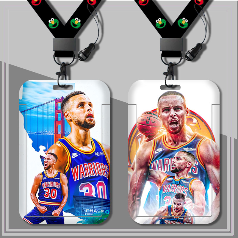 学生水卡套可伸缩挂脖挂绳加厚耐用硬壳通用NBA勒布朗詹姆斯库里