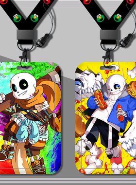 传说之下Undertale周边校园卡通卡套可伸缩挂绳加厚耐用硬壳通用