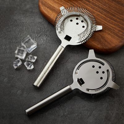 霍桑滤冰器 专业不锈钢调酒过滤器Straine搅拌创意滤网隔冰器