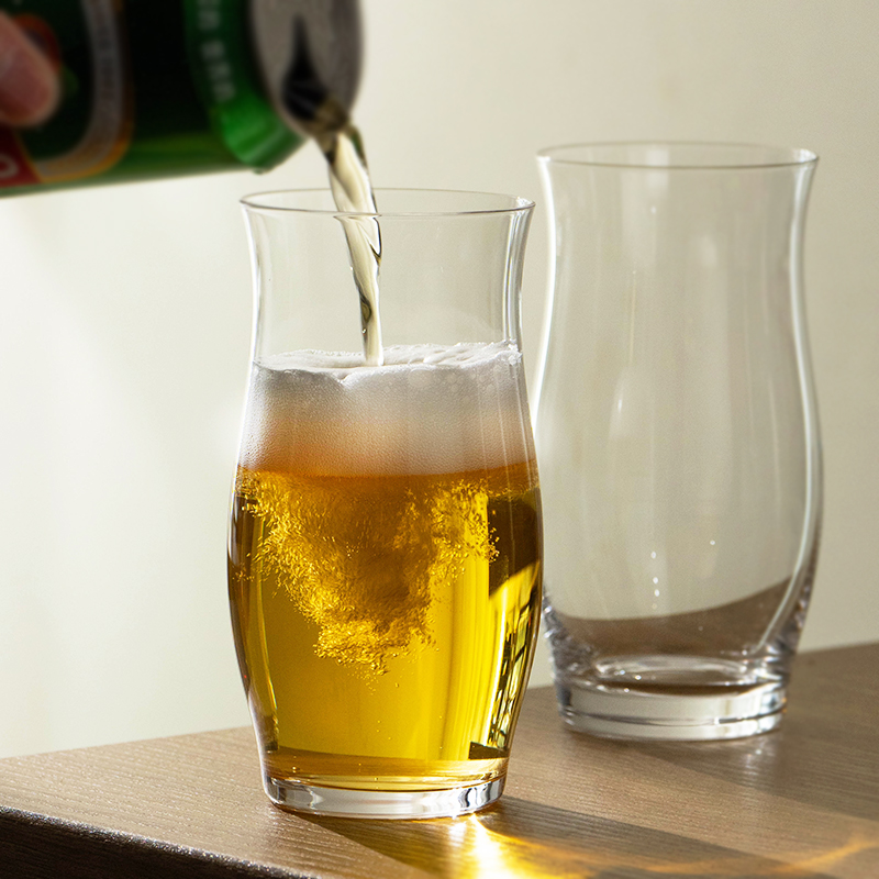 晚酌的流派同款啤酒杯 日式精酿杯饮料可乐杯果汁黑啤IPA麦啤杯