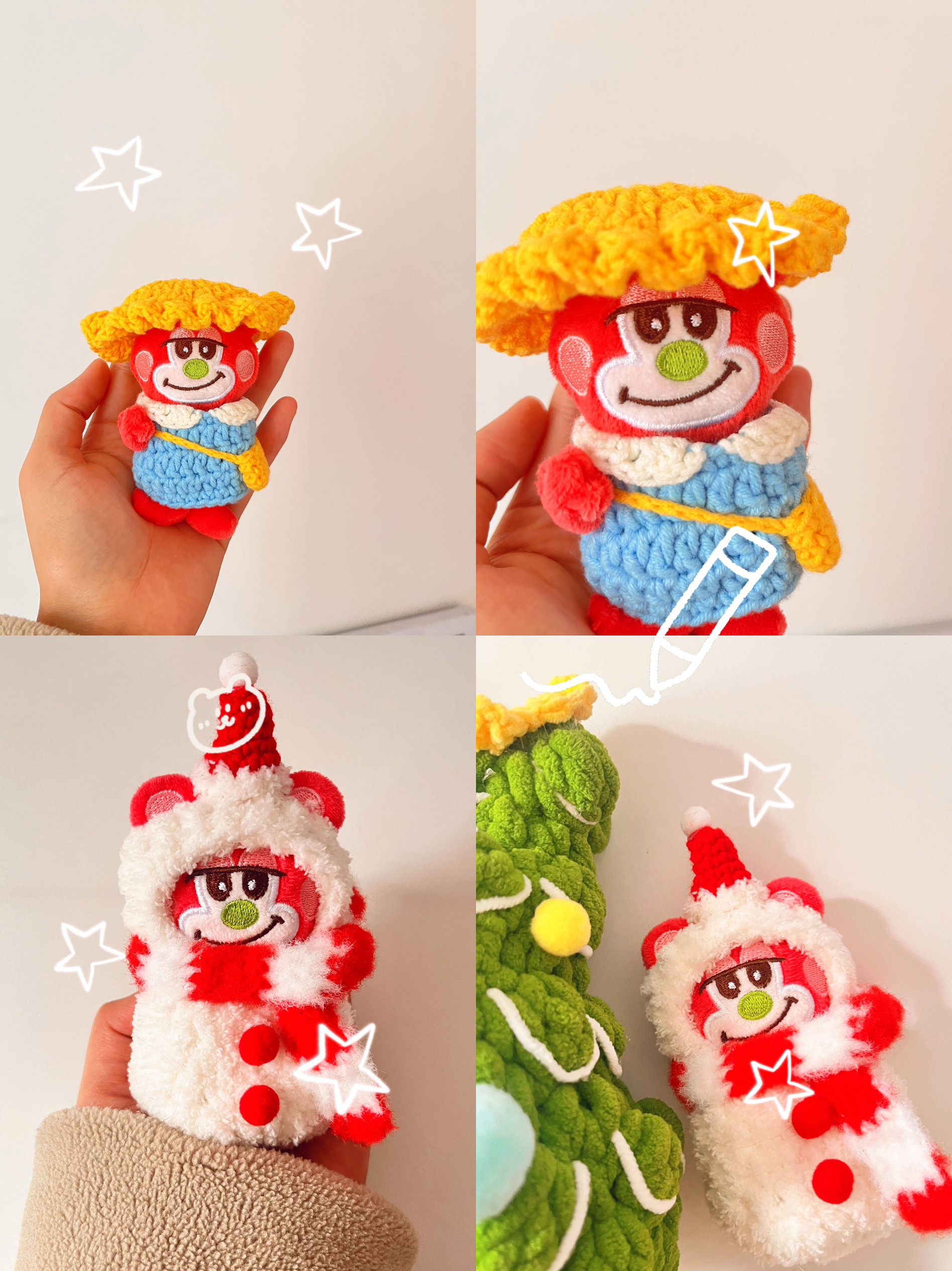 Rilze 栗子扣娃衣将太郎10厘米娃娃朴元彬手工钩织娃衣shotaro