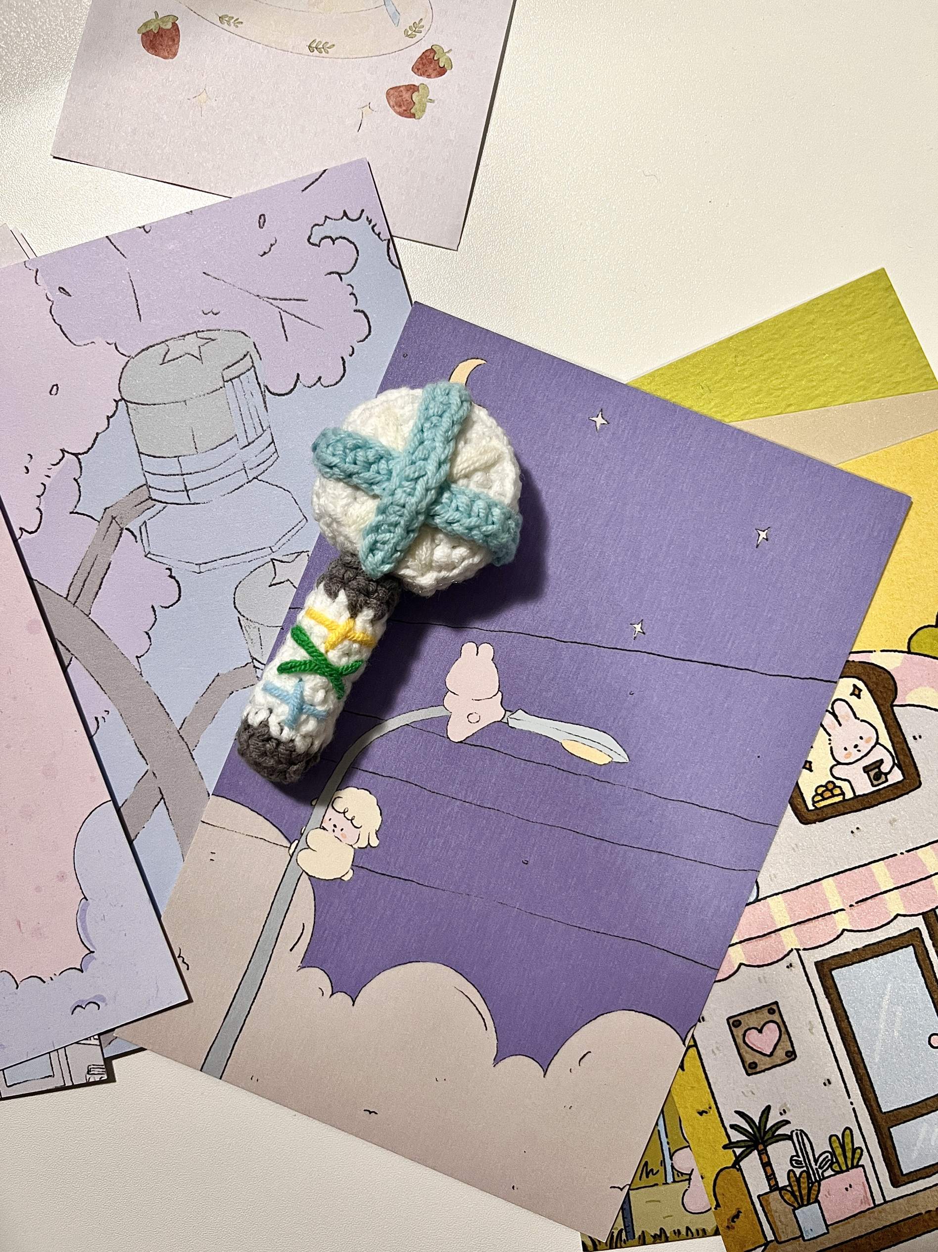 TXT SHINEE 应援棒moa棒挂饰明星周边手工钩针