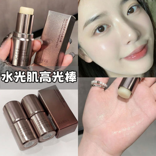 水光肌高光白开水白色啫喱高光棒自然提亮细闪女腮红修容棒
