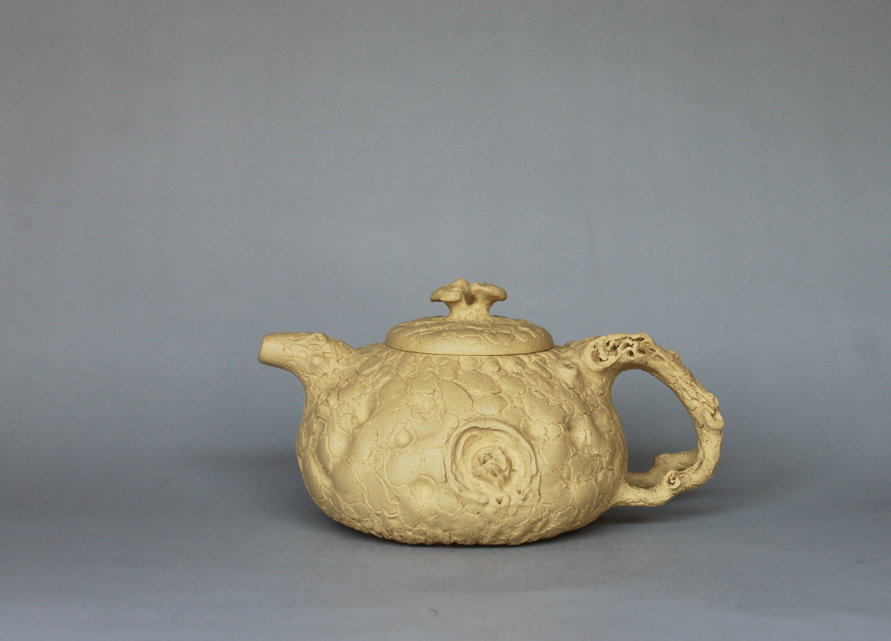 三木紫砂全新纯手工制作鼻祖树瘿壶灵芝供春壶原矿本山段泥275cc