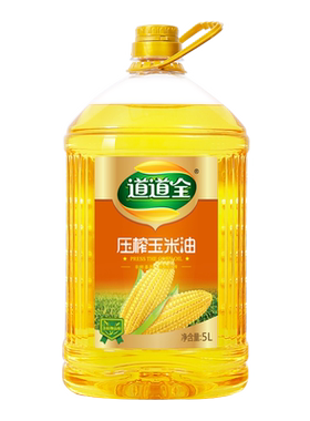 道道全5L压榨玉米油 非转基因物理压榨 食用油家用桶装