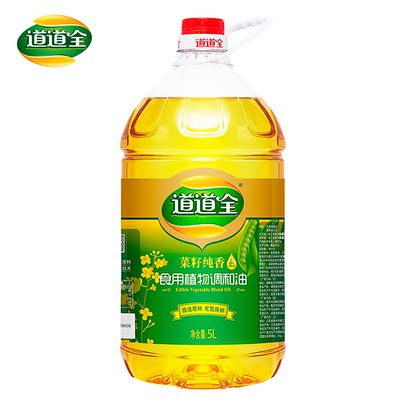 道道全菜籽调和油5L/桶食用油