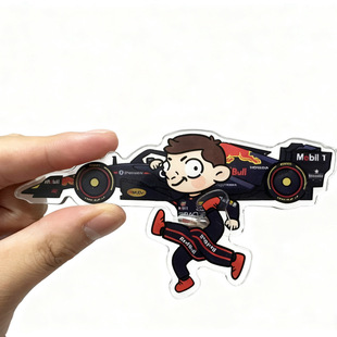 围场猫咪F1赛车周边维斯塔潘立牌冰箱贴谷子潮玩周边Maxdudududu