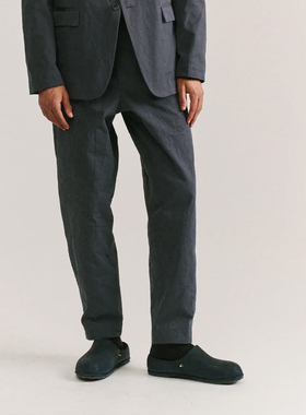 法国Casey Casey双层棉水洗干爽纸质高腰锥形工装休闲长裤 2色