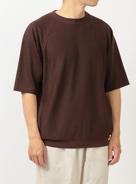 日本Batoner比利时亚麻纤维柔软轻盈光泽透气圆领卫衣T恤