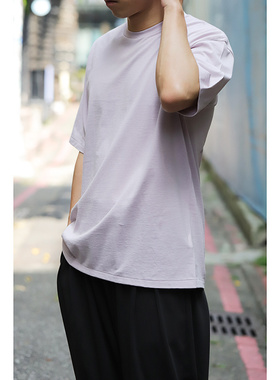 日本Batoner经典特殊双丝棉线高密度厚实单针缝合圆领短袖T恤