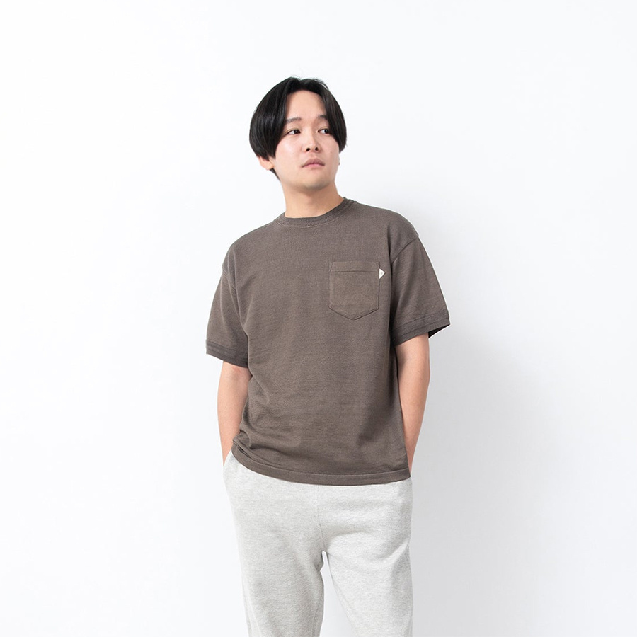 透气快干罗纹织法圆领针织T恤