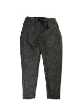 日本orSlow US New Yorker毛绒保暖弹性微宽松锥型休闲裤炭黑色