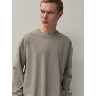 日本ATON印度手选SUVIN棉和歌山工匠编织宽松剪裁干爽圆领T恤