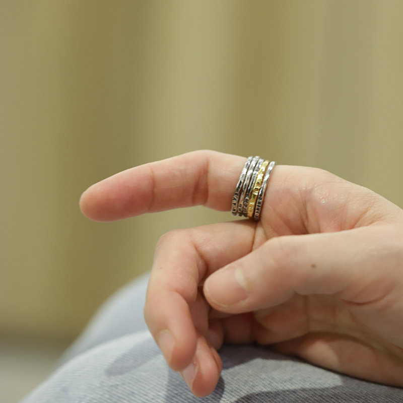 爱丽丝梦游仙境银镀金925银戒指