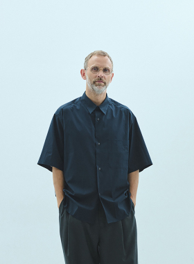 日本Still By Hand微宽松府绸短袖衬衫SH08261