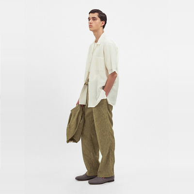 高级感凉爽微宽松短袖衬衫白