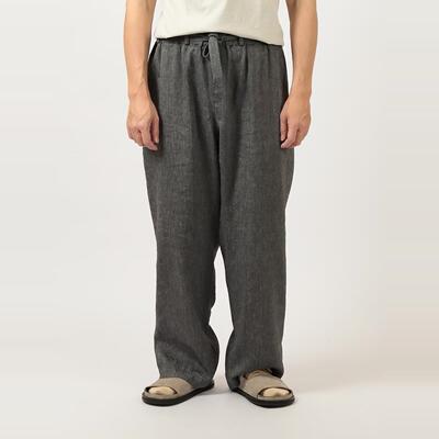 日本Cale亚麻羊毛凉爽轻量长裤