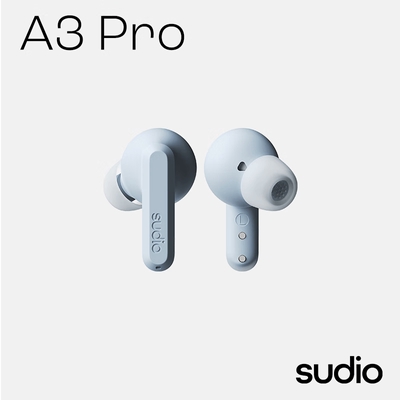 SUDIO A3Pro 入耳真无线耳机 主动降噪佩戴舒适蓝牙5.2音乐运动