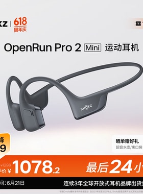 韶音（SHOKZ）OpenRun Pro 2 Mini款蓝牙耳机骨传导运动超长续航