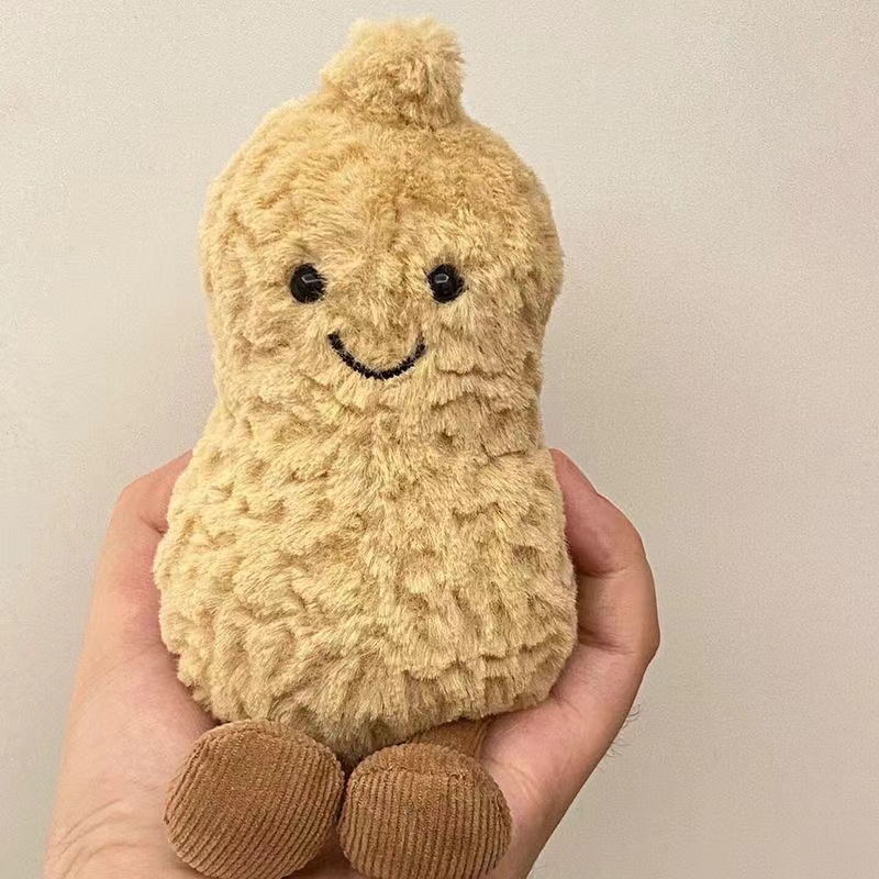 jellycat趣味花生玩偶毛绒玩具腰果豆子公仔迷你可爱娃娃材料包