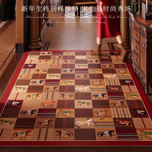 驰岁美式复古入户地垫
