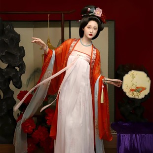 天香引丨簪花阁汉服定制丨晚唐风格真丝大袖唐制齐胸襦裙春秋款