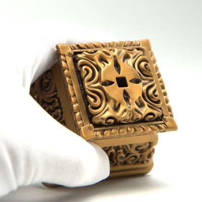 铁拳匠造出品 青铜精工 帕拉王朝忿怒莲师五股金刚杵底座 摆件