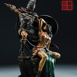 铁拳匠造出品  《珀尔修斯与美杜莎》 女武神系列二  摆件