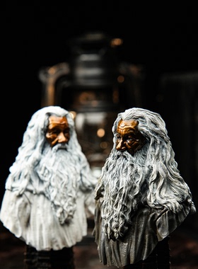 铁拳匠造出品 魔戒指环王胸像系列第二弹 甘道夫青铜胸像摆件潮玩