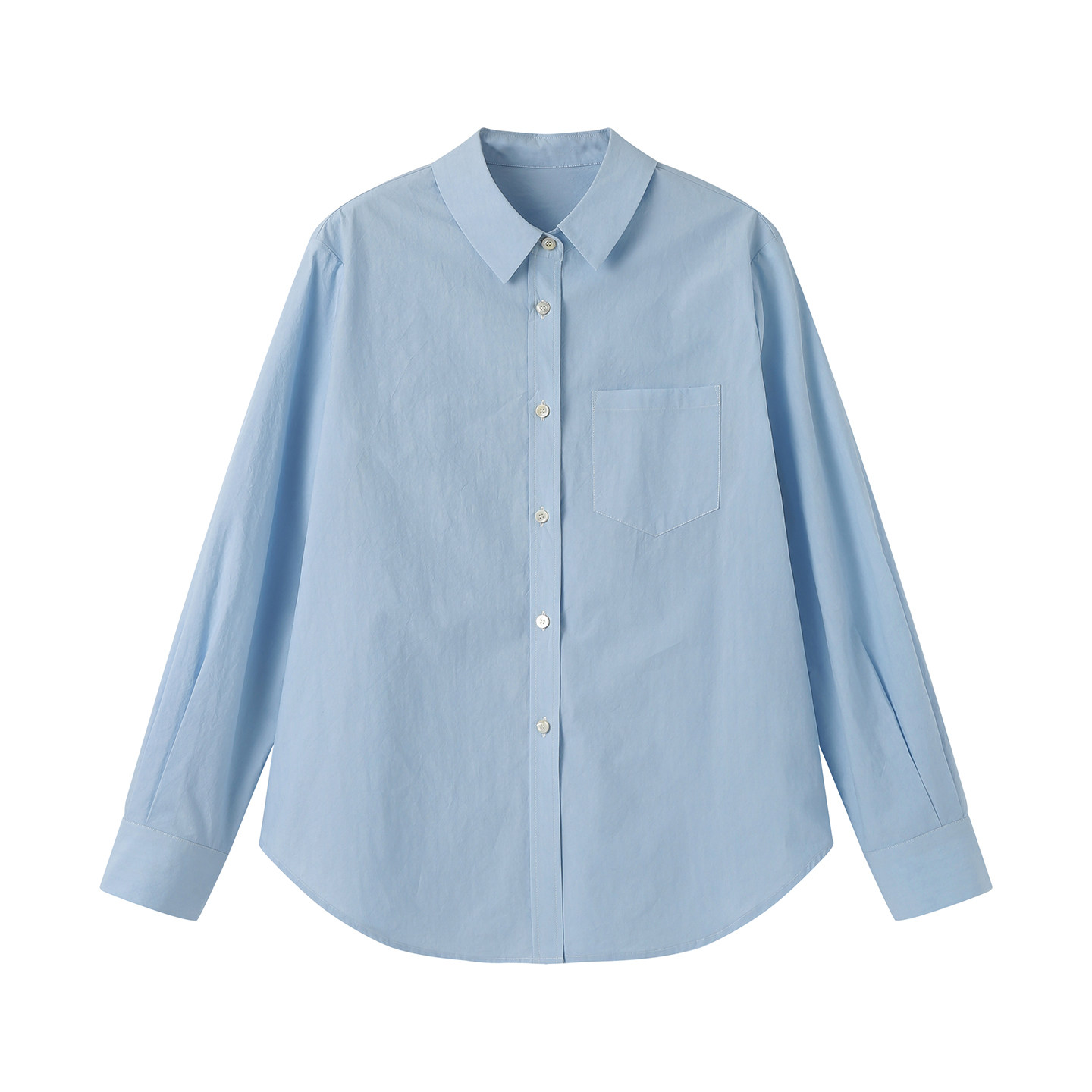 《搭子》26春夏匹马棉长袖衬衫女经典百搭不易皱挺阔亲肤四季可穿