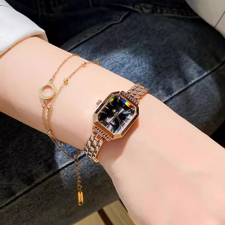 【热门推荐99+】石英钢带女表