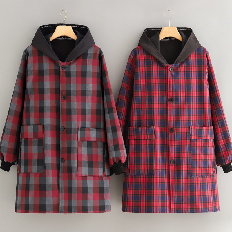 秋冬加绒罩衣女外穿保暖正穿加厚长袖围裙防污耐脏上班工作服外套,家庭/个人清洁工具,围裙套装,淘宝优惠券,粉丝福利购,淘宝优惠卷