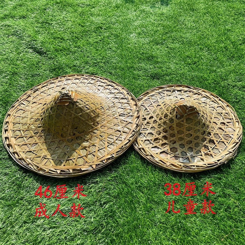 竹编防晒舞蹈表演道具帽