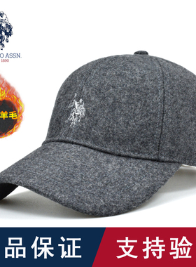 保罗毛呢帽子秋冬季男户外polo保暖帽女正品保罗棒球帽百搭鸭舌帽