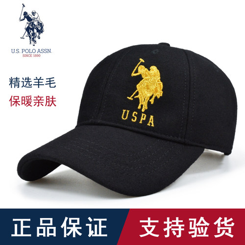 U.S.POLOASSN.毛呢棒球帽