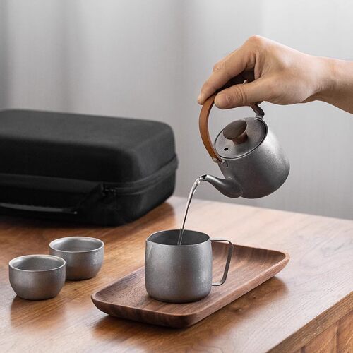 帝国藤居提梁壶旅行茶具套装