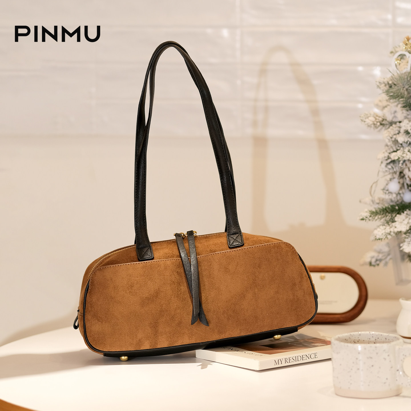 保龄球波士顿包包女式2025新款腋下包大容量通勤单肩包手提法棍包,箱包皮具/热销女包/男包,腋下包,淘宝优惠券,粉丝福利购,淘宝优惠卷