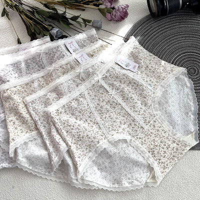黛丝少女61170蕾丝碎花纯棉内裤