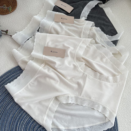petite小兰裙新款r076蕾丝纯棉裆细螺纹无痕内裤女little skirt