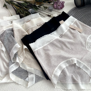女纯棉petite蕾丝 小兰裙r092螺条纹无痕内裤 不要浪费好天气