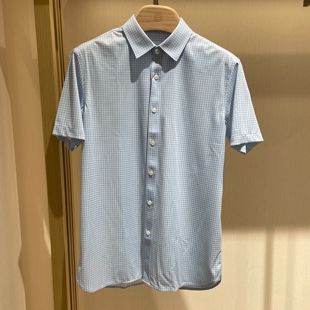 BOSSsunwen短袖衬衣26新款专柜正品春夏男装休闲针织衬衫M622S005