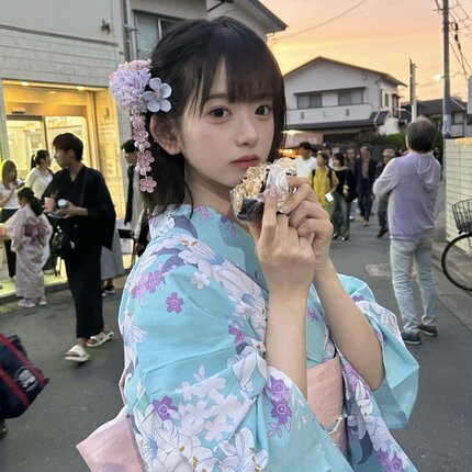 绣球花朵流苏发饰和风日系和服头饰古风汉服后压发夹旅游拍照边夹