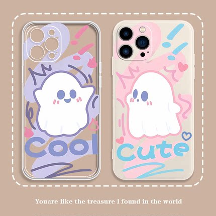 适用华为OPPO-RENO14壳个性情侣幽灵OPPO13TURBOPRO全包13软硅胶12卡通高级质GT7套200女新款power