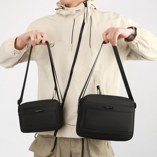 新款斜挎包男简约通勤包出差单肩背包大容量牛津布男包男款挎包