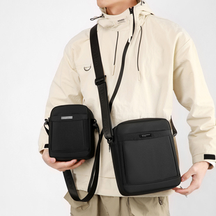男士单肩包2025新款牛津布防水上班通勤包户外出行小斜挎包男款包